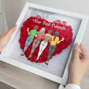 Gift For Bestie - A Friend Is God's Way Of Making Sure We Never Walk Alone - Personalized Flower Shadow Box