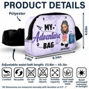 Travel, Gift For Yourself, Gift For Women, Gift For Men - My Adventure Bag - Personalized Crossbody Belt Bag