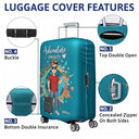 Travel,Gift For Women,Gift For Men,Gift For Yourself,Happy - Travel Around The World - Personalized Luggage Cover