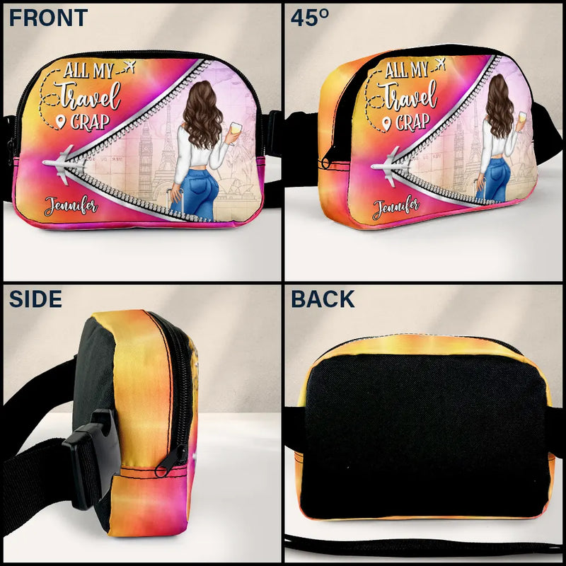 All My Travel Crap - Personalized Crossbody Belt Bag