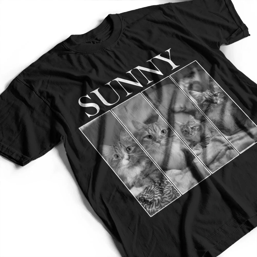 Custom Photo,Memorial,Pet Lovers,Dog Lovers,Cat Lovers - Custom Photo Dog Cat Pet Memorial - Personalized T Shirt
