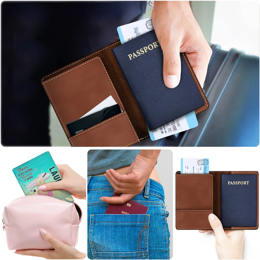 Travel,Gift For Yourself,Gift For Women,Gift For Men,Funny - Flying Is My Second Favorite F-Word - Personalized Passport Cover, Passport Holder