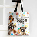 Dog Lovers,Dog Mom,Travel,Happy - Doggie Things 3D Effect Dogs - Personalized Zippered Canvas Bag