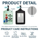 Travel,Gift For Women,Gift For Men,Gift For Yourself,Happy - Just A Girl Boy Who Loves Traveling 3D Effect - Personalized Luggage Tag