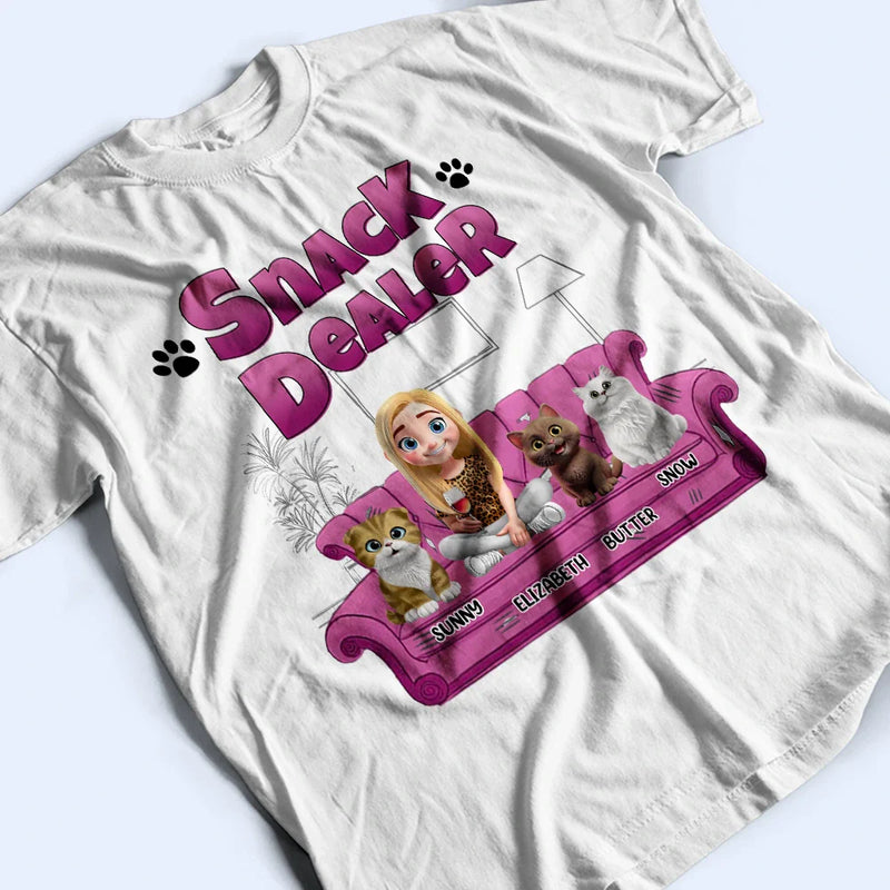 Cat Lovers,Cat Mom,Cat Dad,Gift For Yourself - Catnip Dealer 3D Effect Cats - Personalized T Shirt