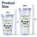 What Day Is Today Who Cares I'm Retired Summer Beach - Birthday, Retirement Gift For Yourself, Dad, Mom, Grandpa, Grandma, BFF Best Friends, Colleagues - Personalized Acrylic Insulated Tumbler With Straw