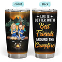 Camping Best Friends Apparently We Are Trouble When We Are Together - Gift For Camping Lovers - Personalized Custom Tumbler