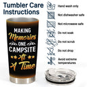 Camping Best Friends Apparently We Are Trouble When We Are Together - Gift For Camping Lovers - Personalized Custom Tumbler