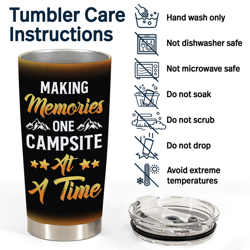 Camping Best Friends Apparently We Are Trouble When We Are Together - Gift For Camping Lovers - Personalized Custom Tumbler