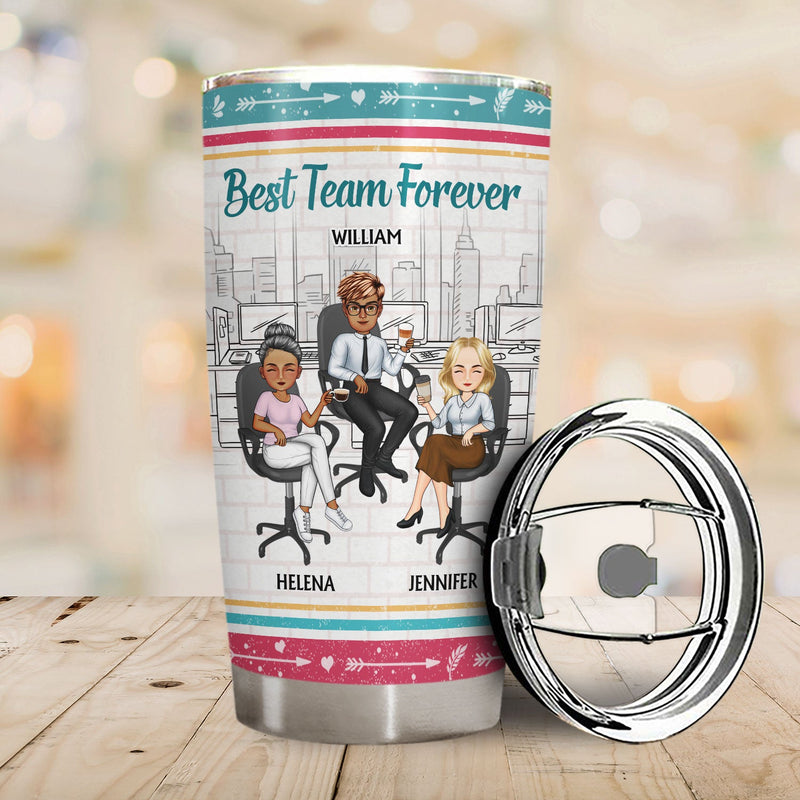 Best Team Work Made Us Colleagues - Gift For Co-workers And Best Friends - Personalized Custom Tumbler