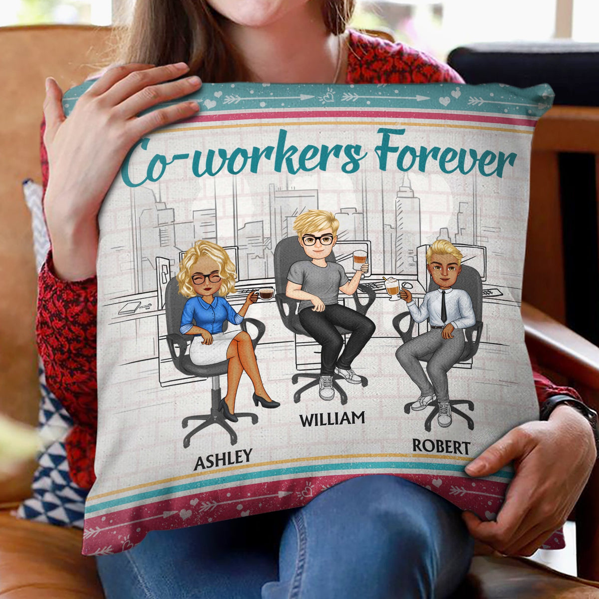 Best Team Forever - Gift For Colleagues And Best Friends - Personalized Custom Pillow
