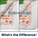 A Hug From Me To You Sister Bestie - Personalized Fleece Blanket, Sherpa Blanket