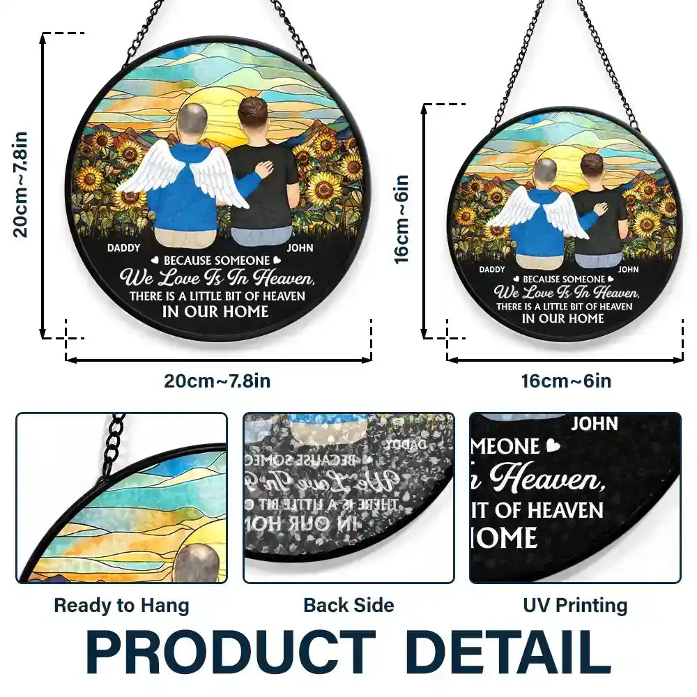 I'm Always With You Memorial - Personalized Stained Glass Window Hanging Suncatcher