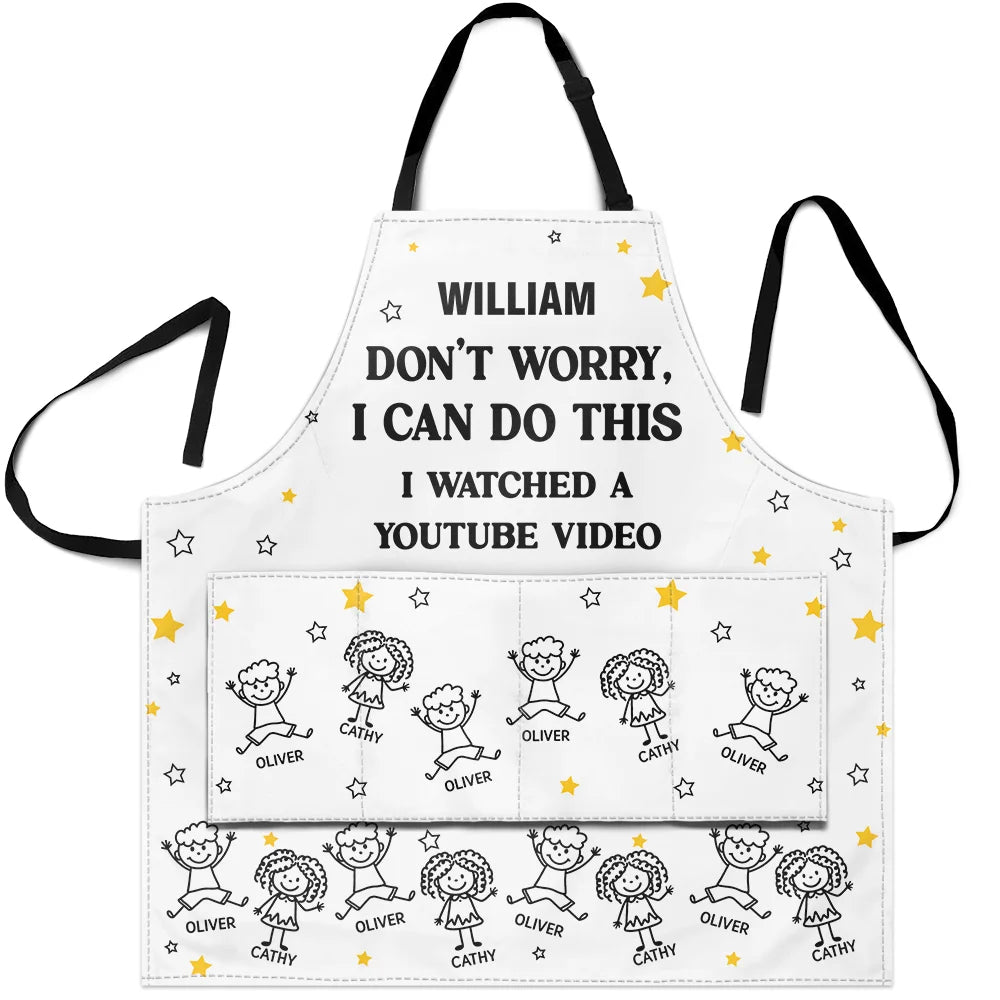 Grilling, Summer, Humorous, Icon - The Grillfather Best Flipping Dad Grilling Grandpa - Personalized Apron