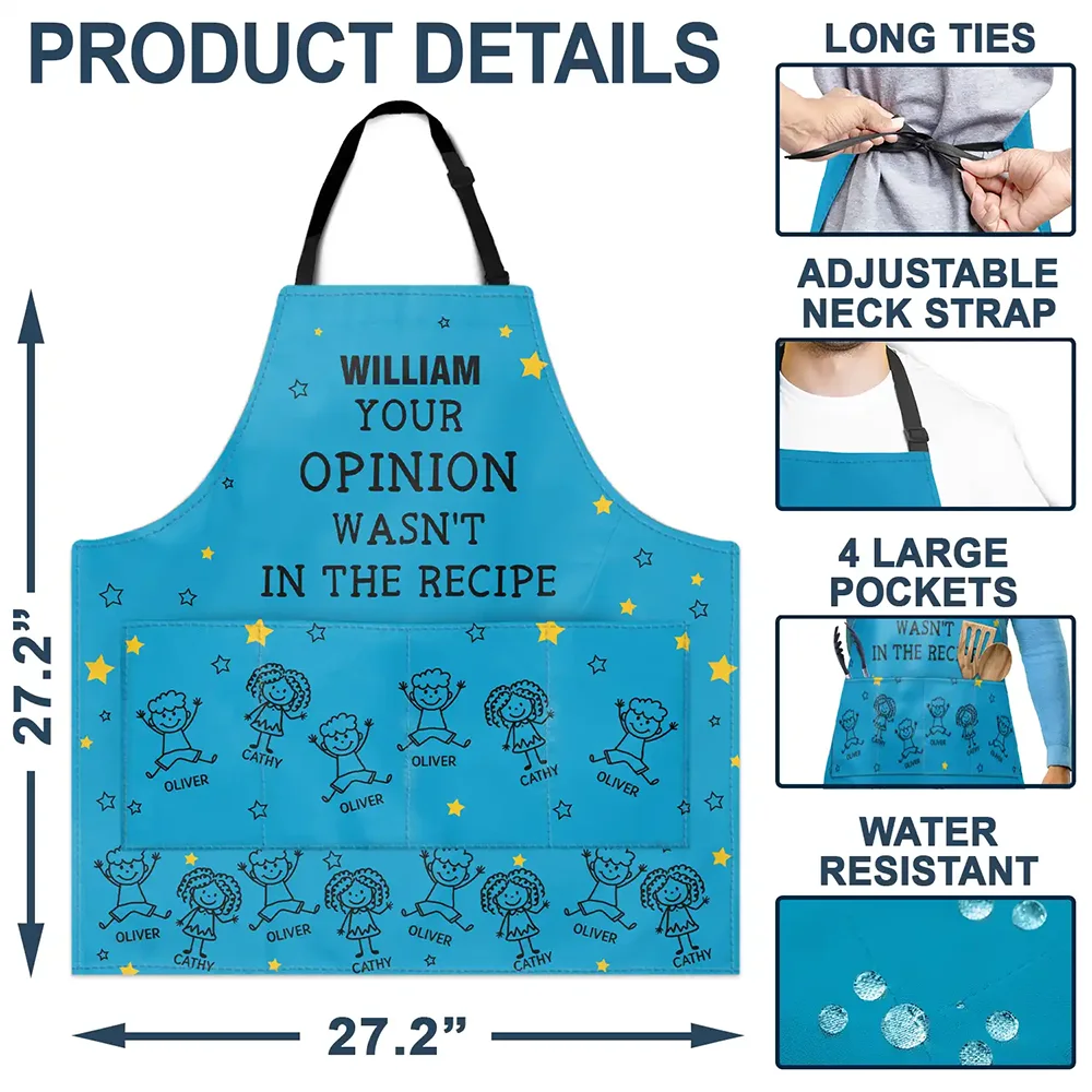 Grilling, Summer, Humorous, Icon - The Grillfather Best Flipping Dad Grilling Grandpa - Personalized Apron