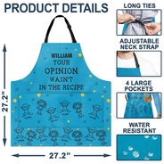 Grilling, Summer, Humorous, Icon - The Grillfather Best Flipping Dad Grilling Grandpa - Personalized Apron