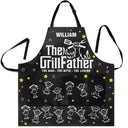 Grilling, Summer, Humorous, Icon - The Grillfather Best Flipping Dad Grilling Grandpa - Personalized Apron