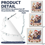 Baby's 1st Christmas In Sleigh America 250th Anniversary - Personalized Custom Shaped Acrylic Ornament