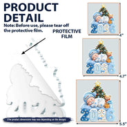 Top Market,Adorable,New Mom,Christmas,Gift For Mother,Vector - First Christmas Baby Sleeping Gift For New Mom, Baby - Personalized Custom Shaped Acrylic Ornament