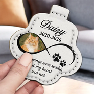 Custom Photo, Memorial, Pet Lovers, Pet Memorial, Sentimental, Upload Full Photo - Memorial Keepsake Gift For Pet Mom - Personalized Custom Photo Infinity Paw Pet Fur Keychain
