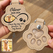 Custom Photo, Memorial, Pet Lovers, Pet Memorial, Sentimental, Upload Full Photo - Memorial Keepsake Gift For Pet Mom - Personalized Custom Photo Infinity Paw Pet Fur Keychain