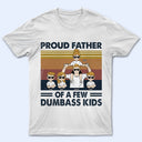 Fier père de plusieurs enfants - Cadeau pour papa - T-shirt personnalisé