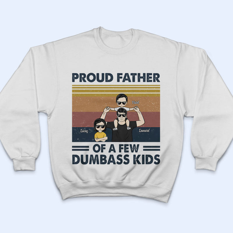 Fier père de plusieurs enfants - Cadeau pour papa - T-shirt personnalisé