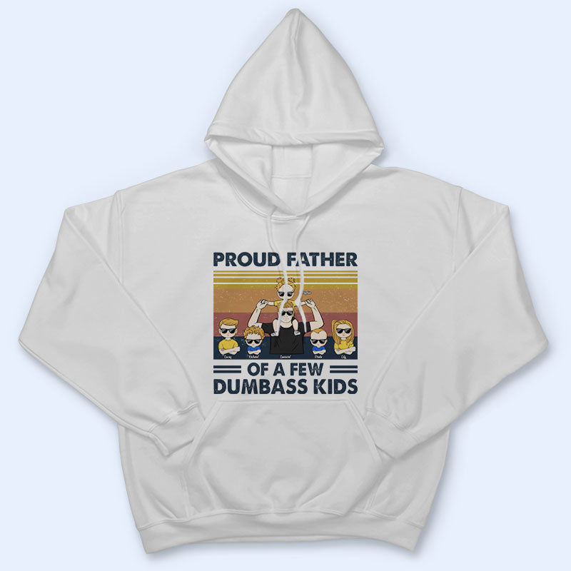 Fier père de plusieurs enfants - Cadeau pour papa - T-shirt personnalisé