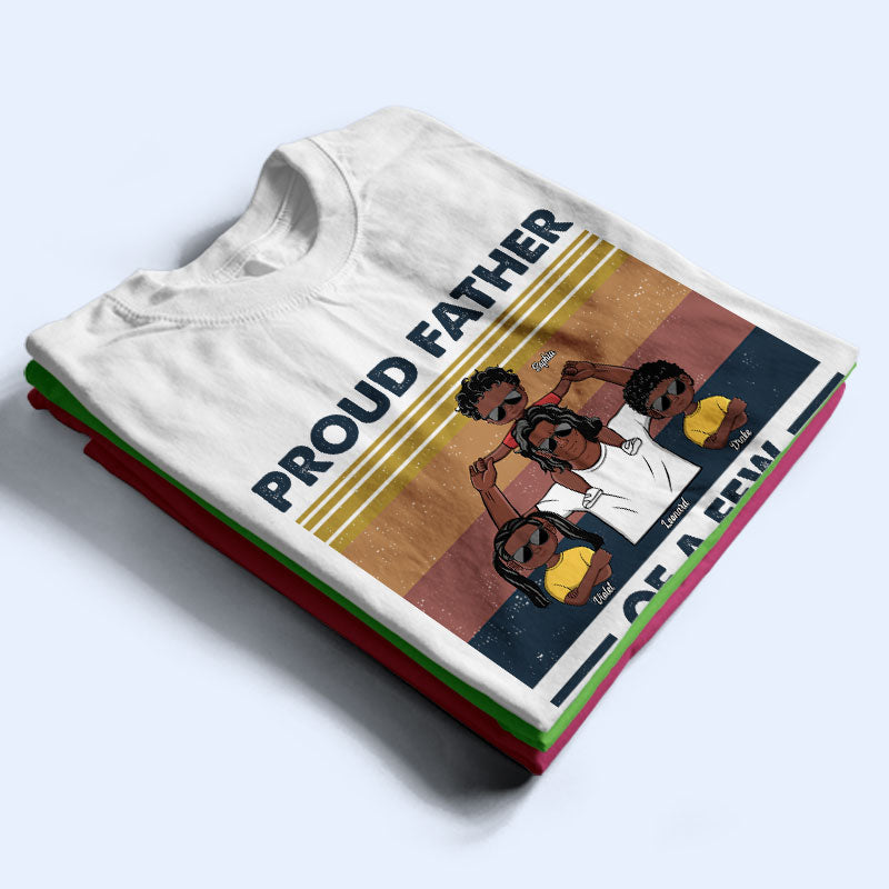 Fier père de plusieurs enfants - Cadeau pour papa - T-shirt personnalisé