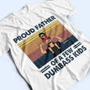 Fier père de plusieurs enfants - Cadeau pour papa - T-shirt personnalisé