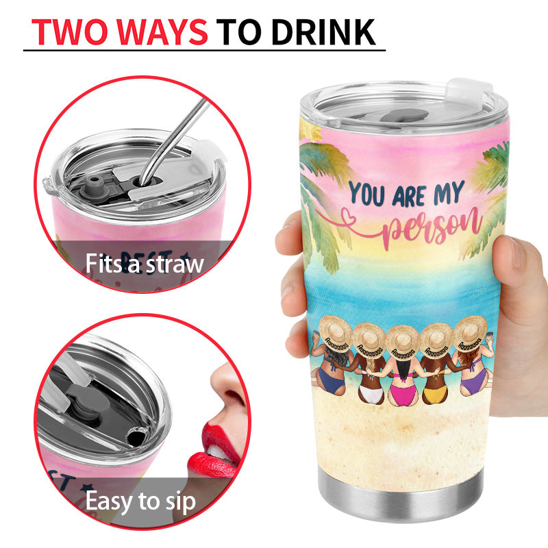 Sisters We Choose For Ourselves Besties Gift - Personalized Custom Tumbler