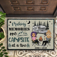 Créer des souvenirs sur un camping - Cadeau pour les amateurs de camping - Paillasson personnalisé