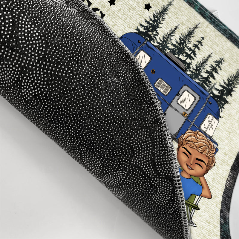 Créer des souvenirs sur un camping - Cadeau pour les amateurs de camping - Paillasson personnalisé