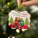 Family Will Always Be Close At Heart - Christmas Gift For Family - Personalized Custom Wooden Ornament
