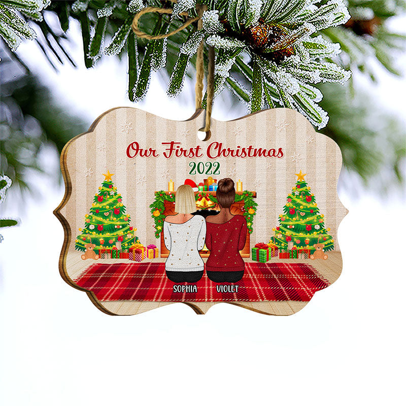 Family Will Always Be Close At Heart - Christmas Gift For Family - Personalized Custom Wooden Ornament