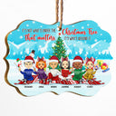 Best Friends Around The Christmas Tree - Christmas Gift For BFF Besties And Siblings - Personalized Custom Wooden Ornament
