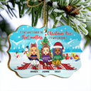 Best Friends Around The Christmas Tree - Christmas Gift For BFF Besties And Siblings - Personalized Custom Wooden Ornament