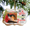 No Returns No Refunds - Christmas Back Couples - Personalized Wooden Ornament