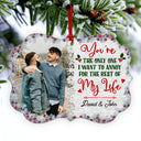 Custom Photo All Of Me Loves All Of You - Christmas Gift For Married Couples - Personalized Custom Aluminum Ornament