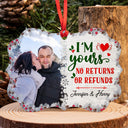 Custom Photo All Of Me Loves All Of You - Christmas Gift For Married Couples - Personalized Custom Aluminum Ornament