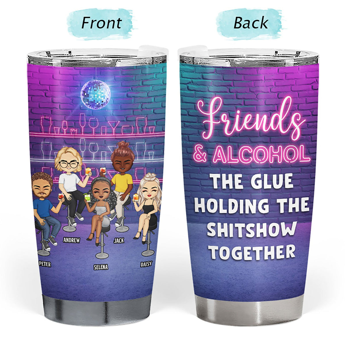 Best Friends We’re Not Sugar & Spice - Gift For BFF Besties, Colleagues & Siblings - Personalized Custom Tumbler