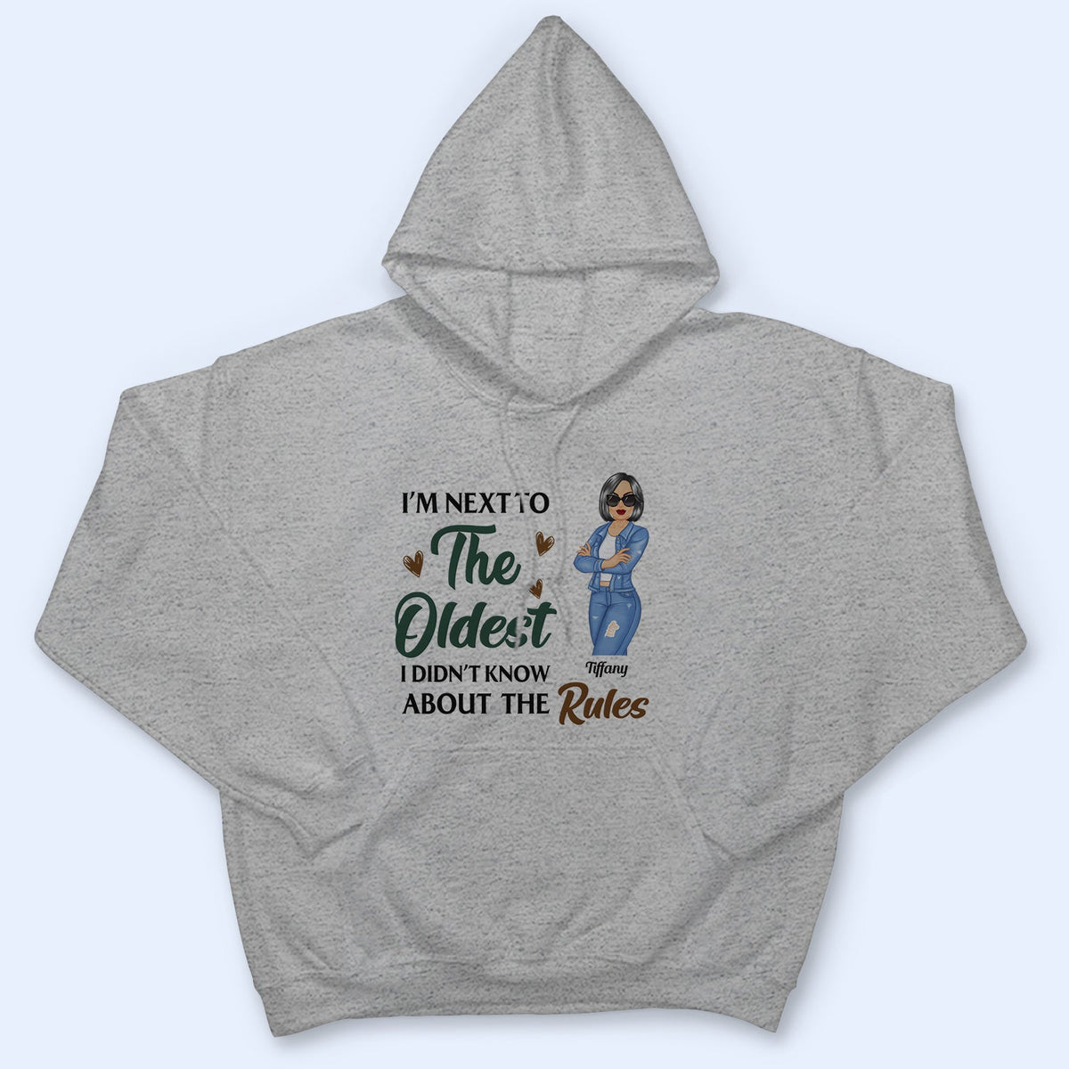 Oldest, Middle & Youngest - Gift For Sisters - Personalized Custom T Shirt