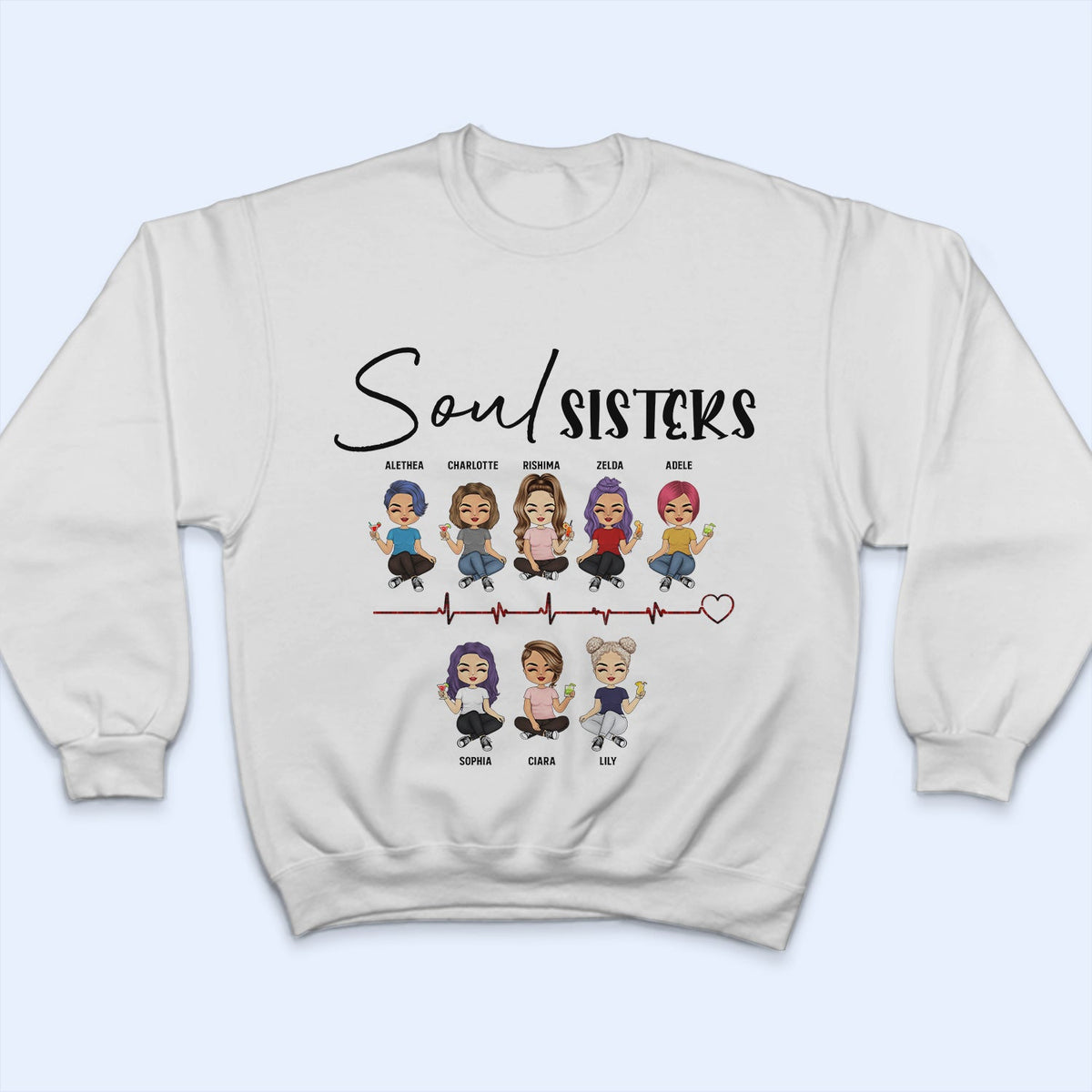 Soul Sisters - Gift For Besties - Personalized Custom T Shirt