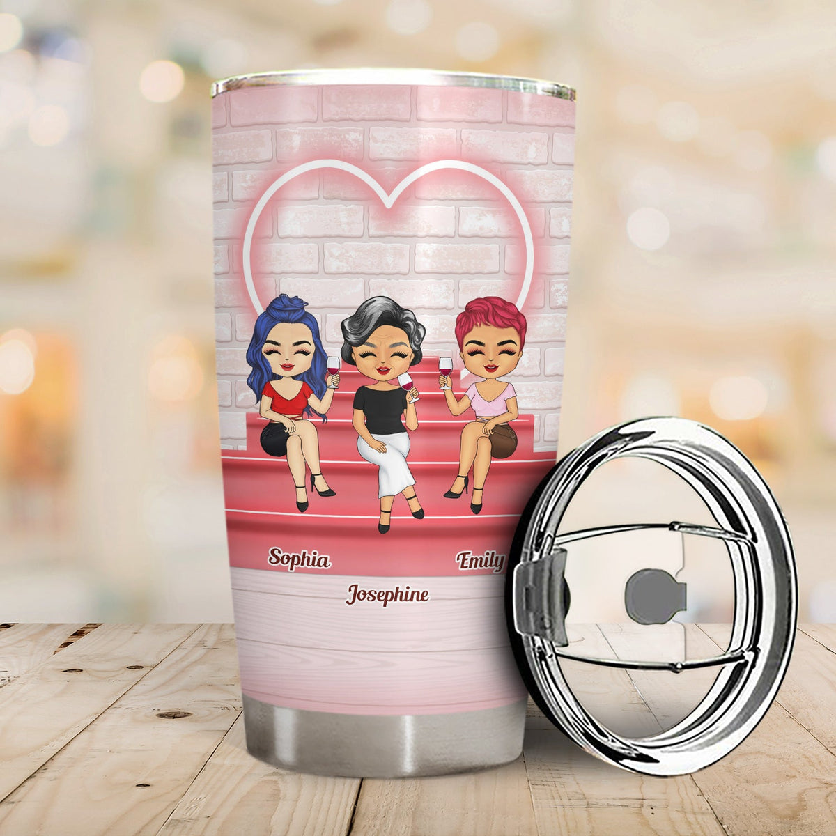 Family Like Mother Like Daughter - Gift For Mom & Daughters - Personalized Custom Tumbler
