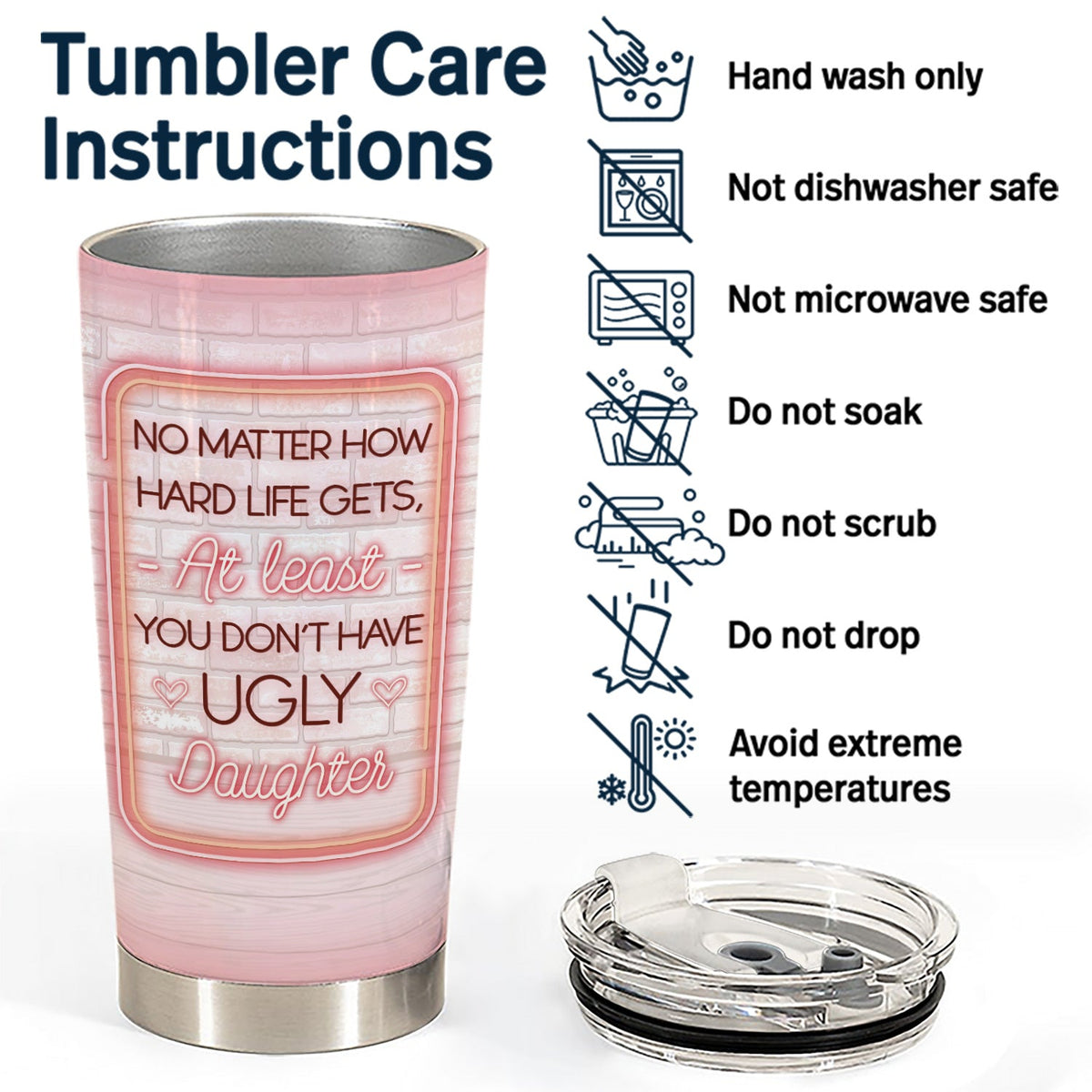 Family Like Mother Like Daughter - Gift For Mom & Daughters - Personalized Custom Tumbler