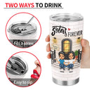 Sisters Forever - Gift For Sisters, Besties - Personalized Custom Tumbler