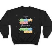 Mom Grandma Puzzle - Gift For Mom, Grandma - Personalized Custom T Shirt