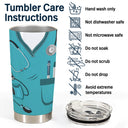 I Will Stab You - Gift For Nurse, Sister, Besties - Personalized Custom Tumbler