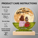 To The Moon And Back - Birthday, Loving Gift For Mom, Mother, Grandma, Grandmother, Daughter, Son - Personalized Custom 3D Led Light Wooden Base