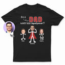 Photo personnalisée Je suis papa Quel est votre super pouvoir - Anniversaire, cadeau d'amour pour papa, père, grand-père, grand-père, mari - T-shirt personnalisé personnalisé